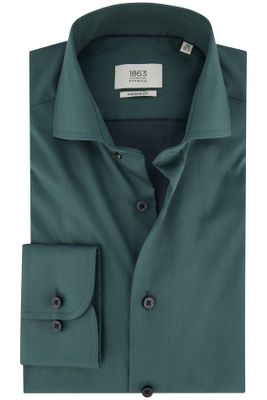 Eterna Eterna business overhemd Modern Fit groen effen katoen normale fit