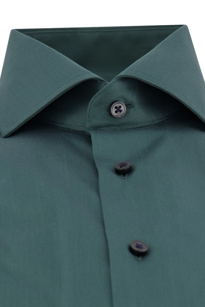 Eterna business overhemd Modern Fit groen effen katoen normale fit