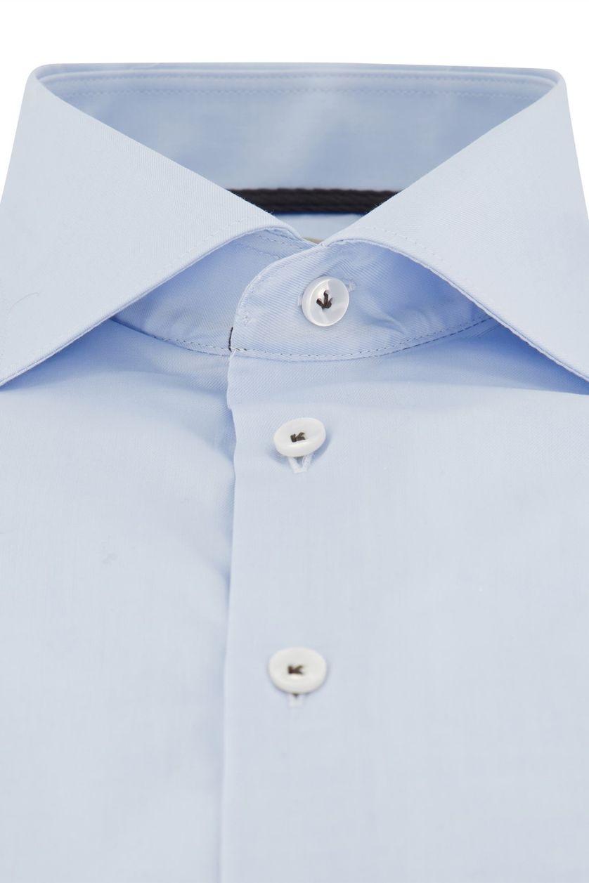 John Miller business overhemd lichtblauw effen katoen slim fit