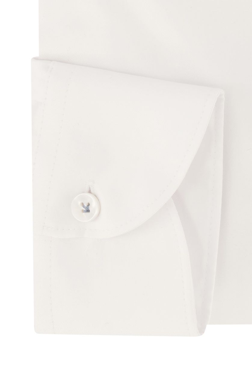 John Miller zakelijk overhemd slim fit wit effen katoen