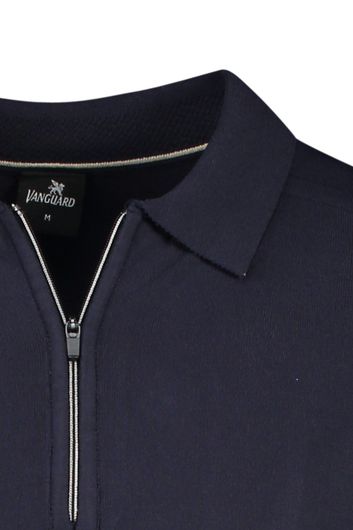 Navy Vanguard polo normale fit effen 