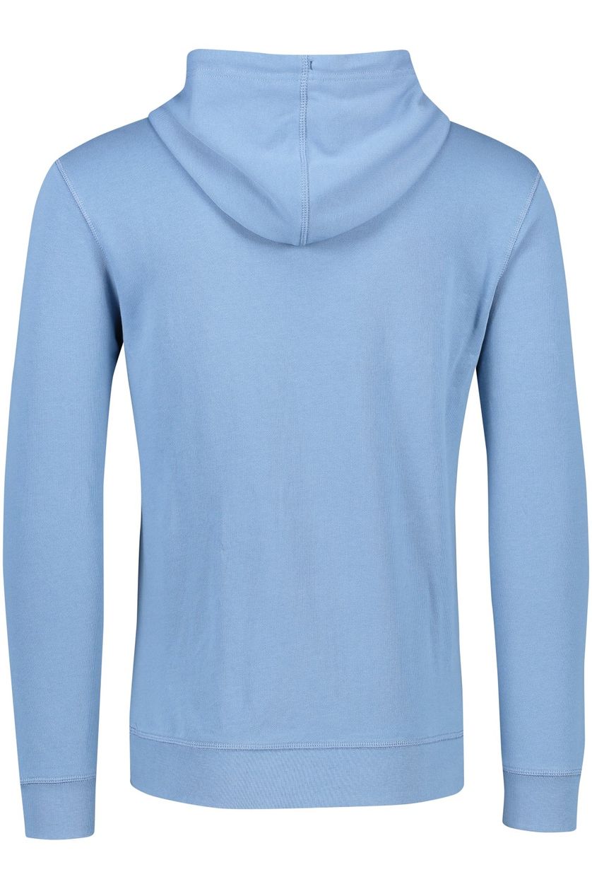 Hugo Boss sweater lichtblauw effen katoen Wetalk