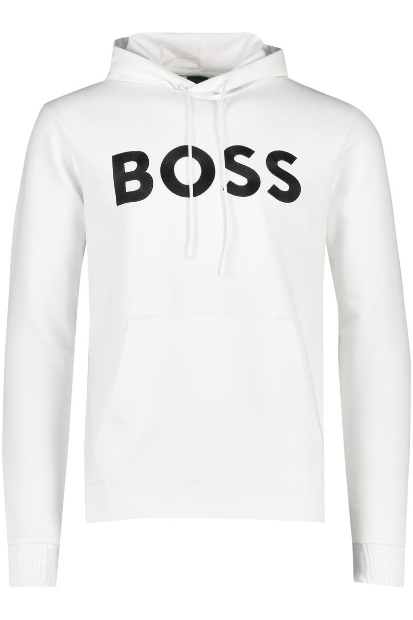 Hugo Boss sweater wit geprint katoen hoodie 