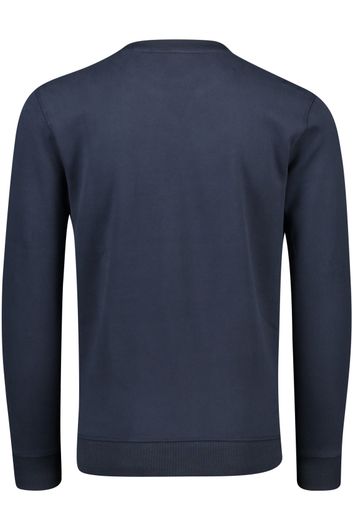 Hugo Boss sweater ronde hals navy uni katoen