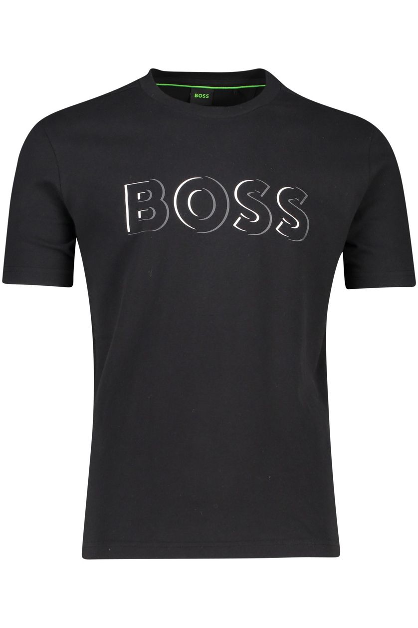 Hugo Boss Tee 5 t-shirt zwart katoen