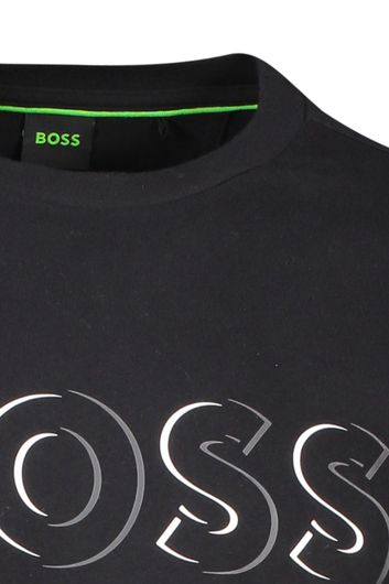 Hugo Boss t-shirt zwart Tee 5 logo