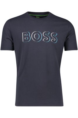 Hugo Boss Hugo Boss t-shirt katoen blauw Tee 5 logo
