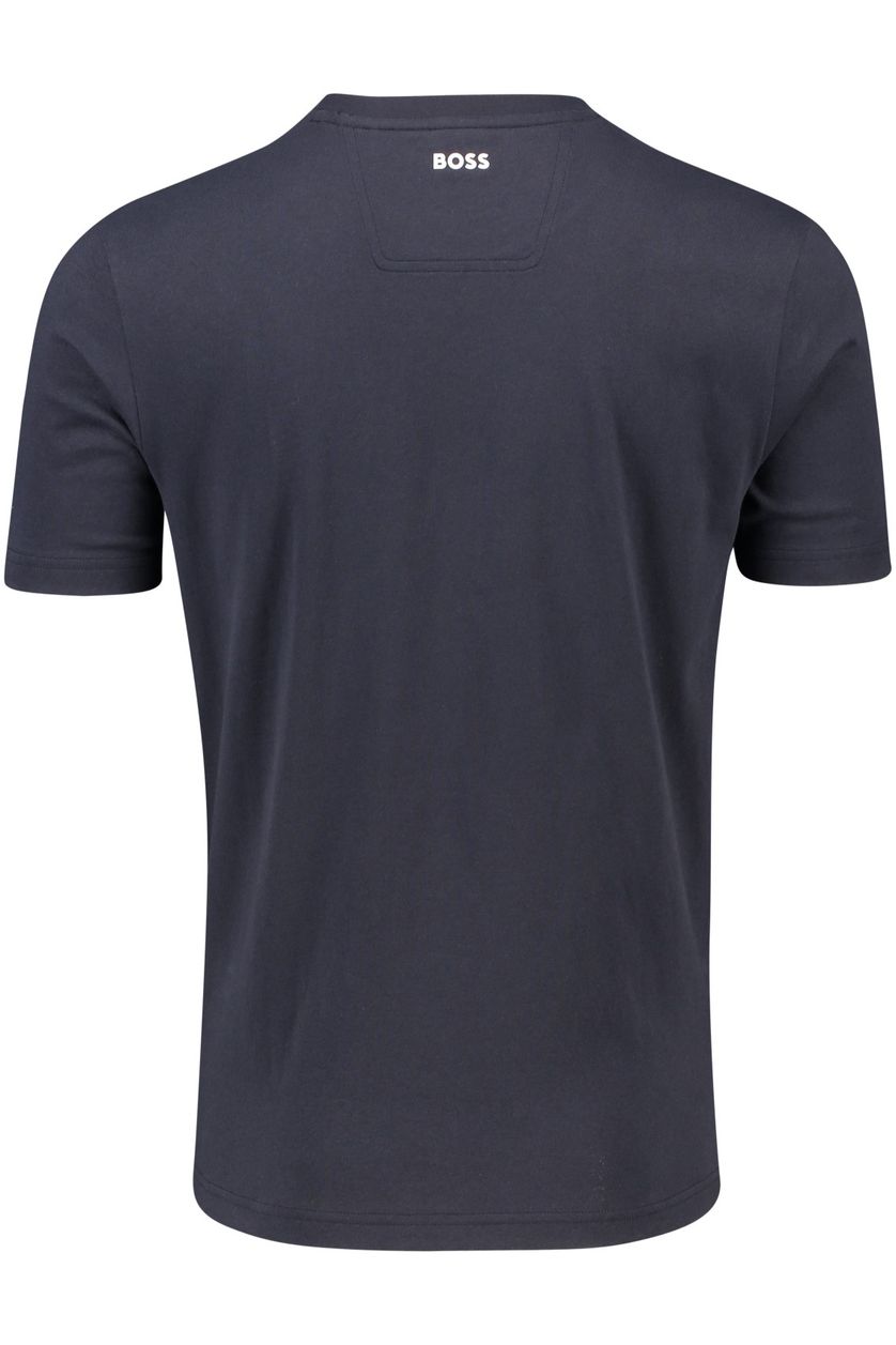 Hugo Boss t-shirt katoen blauw Tee 5 logo