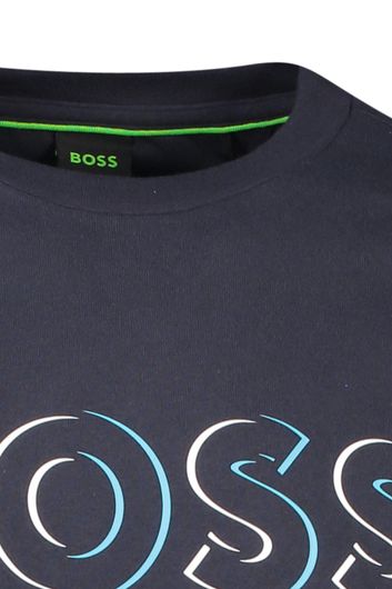 Hugo Boss t-shirt blauw Tee 5