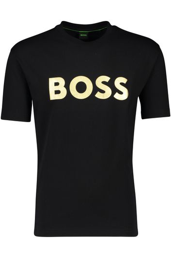 Hugo Boss t-shirt zwart gouden letters