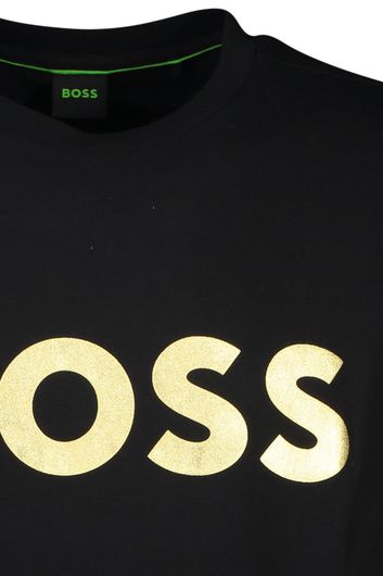 Hugo Boss t-shirt zwart gouden letters