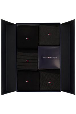 Tommy Hilfiger Tommy Hilfiger sokken 5-pack zwart giftbox