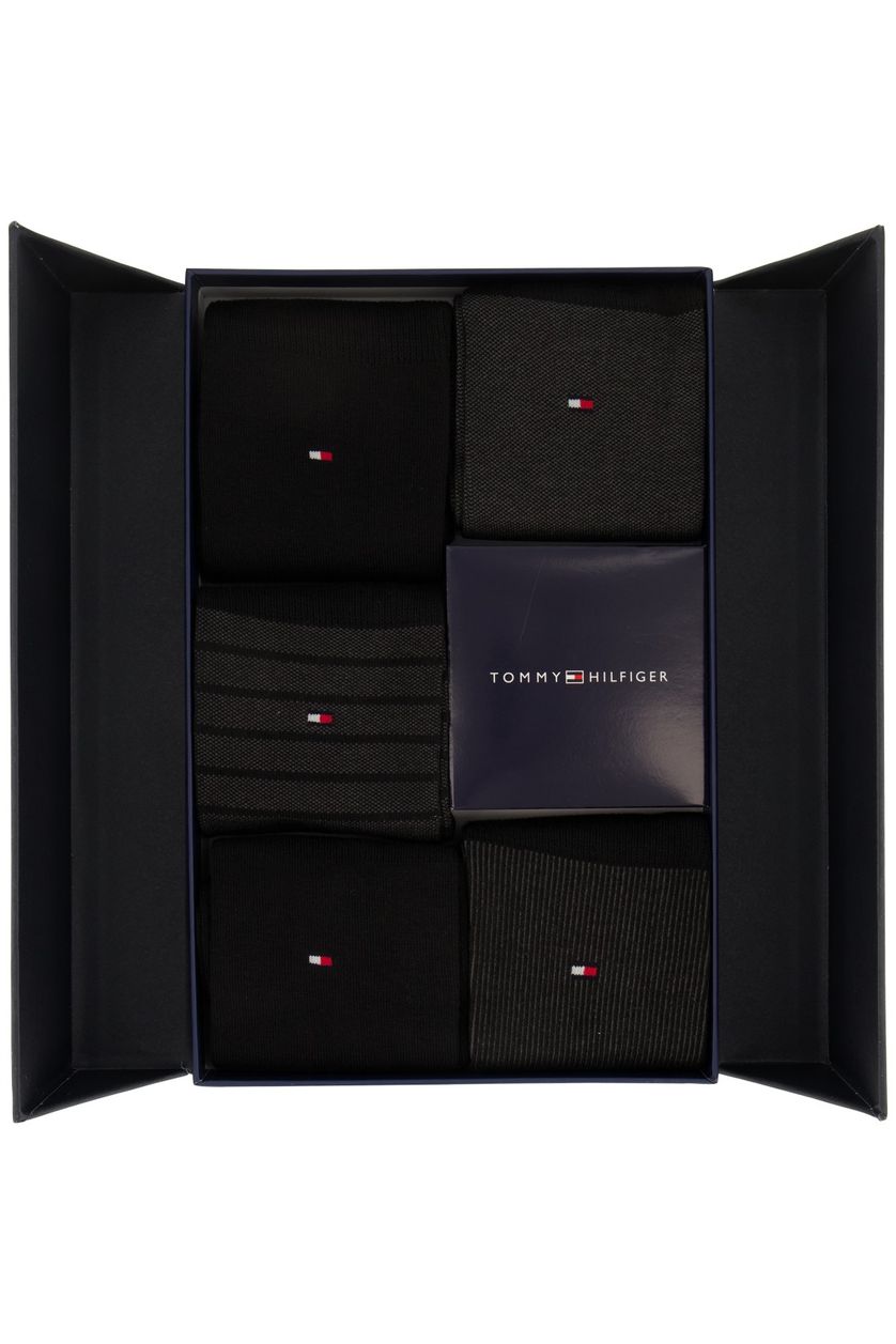 Tommy Hilfiger sokken zwart 5-pack giftbox
