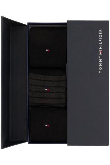Tommy Hilfiger sokken 5-pack zwart giftbox