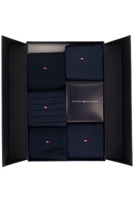 Tommy Hilfiger Tommy Hilfiger giftbox sokken 5-pack donkerblauw