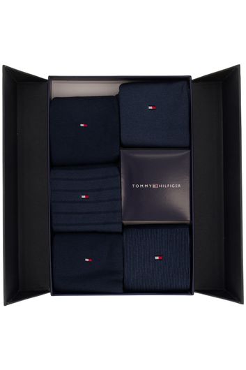 Tommy Hilfiger sokken 5-pack donkerblauw giftbox