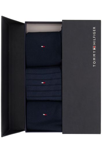 Tommy Hilfiger sokken 5-pack donkerblauw giftbox
