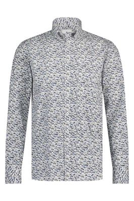 State of Art Overhemd State of Art wijde fit casual blauw geprint