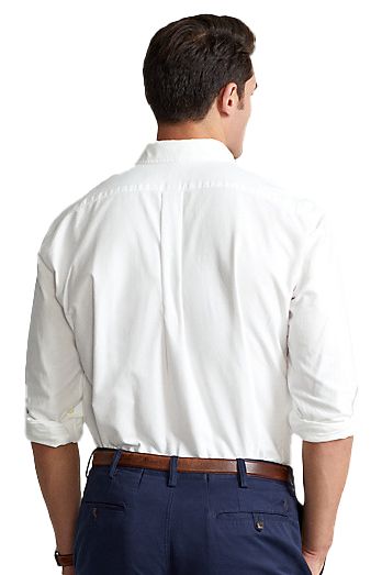 Polo Ralph Lauren Big & Tall overhemd normale fit wit effen met logo