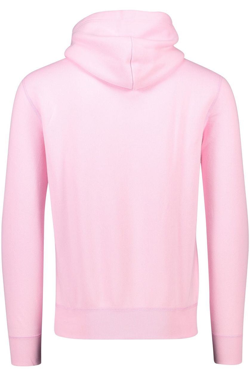 Polo Ralph Lauren sweater roze effen katoen hoodie met logo