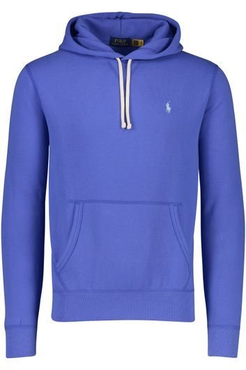 Polo Ralph Lauren sweater hoodie blauw effen met buidelzak 