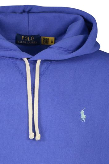 sweater Polo Ralph Lauren blauw effen hoodie 