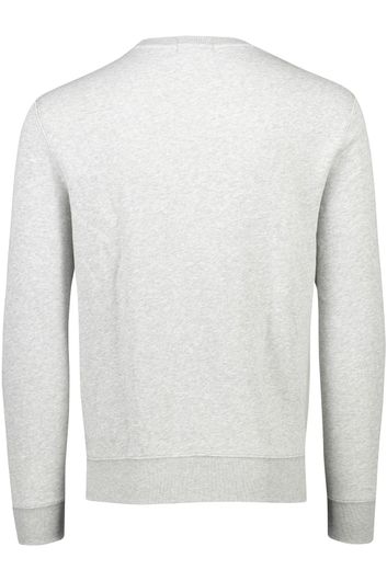 sweater Polo Ralph Lauren grijs effen, geprint katoen ronde hals 