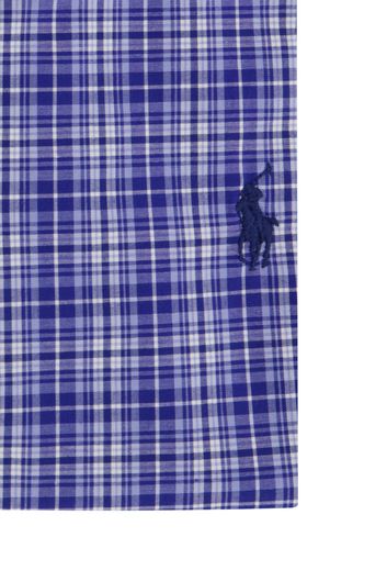 Polo Ralph Lauren casual overhemd normale fit blauw geruit katoen