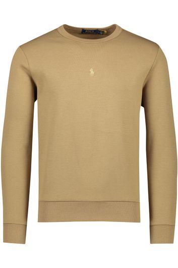 Bruine sweater Polo Ralph Lauren ronde hals effen katoen