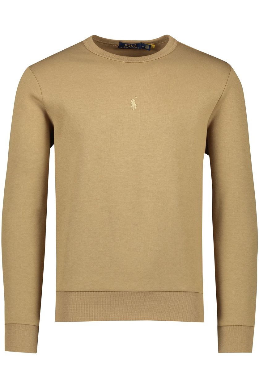 Polo Ralph Lauren sweater ronde hals bruin effen katoen