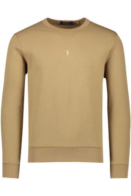 Polo Ralph Lauren sweater Polo Ralph Lauren bruin effen katoen ronde hals 