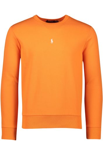 Polo Ralph Lauren sweater ronde hals oranje effen katoen