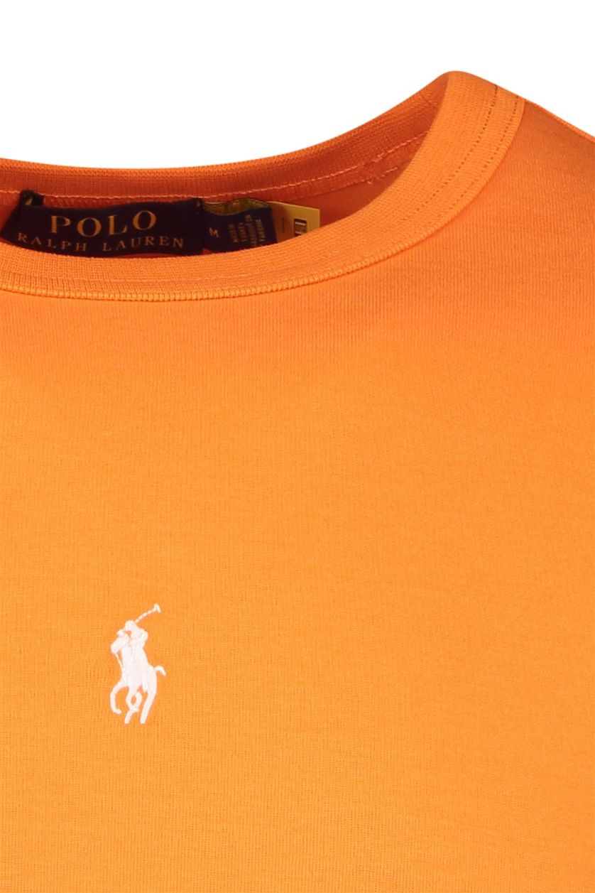 Polo Ralph Lauren sweater oranje effen katoen ronde hals 