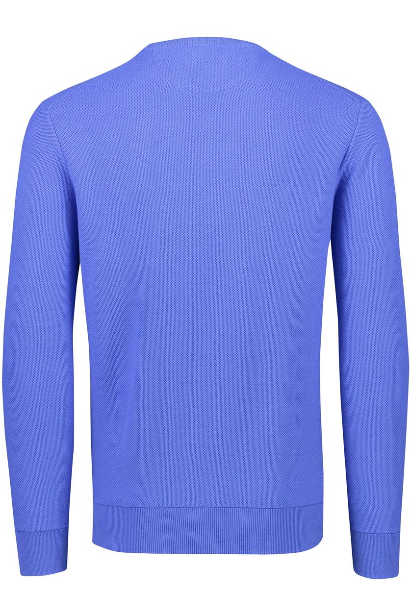 Polo Ralph Lauren trui blauw met logo effen katoen ronde hals 