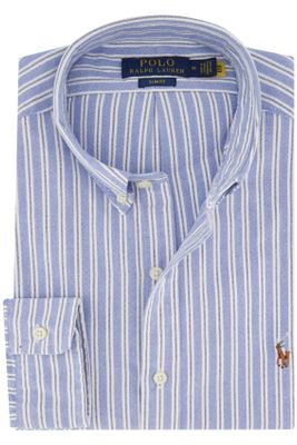 Polo Ralph Lauren casual overhemd Polo Ralph Lauren Slim Fit blauw gestreept katoen slim fit 