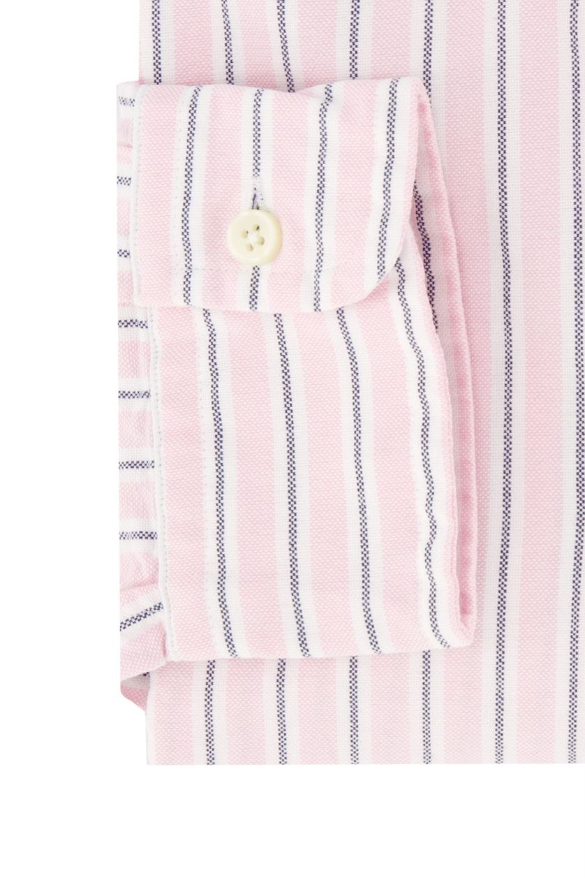 Slim fit overhemd Polo Ralph Lauren casual roze gestreept katoen