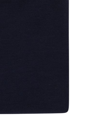business overhemd Cavallaro donkerblauw effen flanel slim fit 