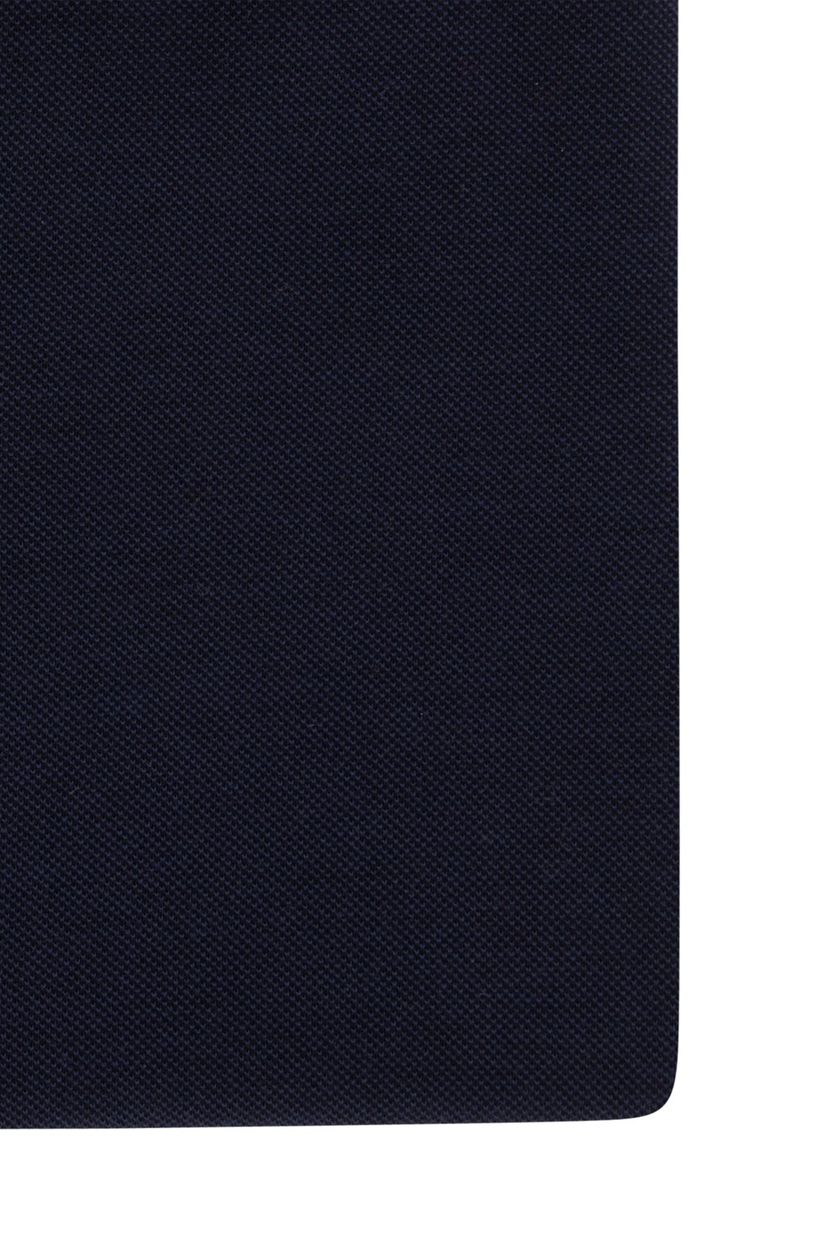 Cavallaro business overhemd donkerblauw effen flanel slim fit
