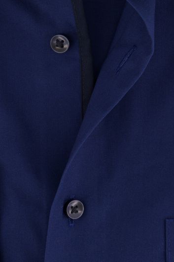 casual overhemd Seidensticker blauw effen katoen normale fit 