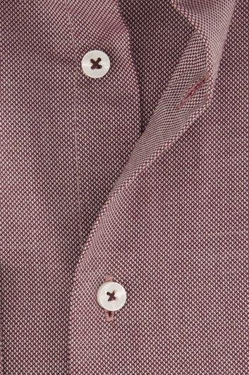 business overhemd Seidensticker Shaped rood geprint katoen slim fit 