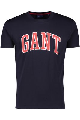 Gant Gant t-shirt donkerblauw effen