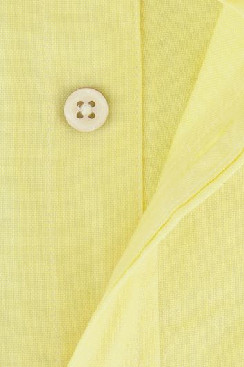 Gant overhemd geel met borstzak