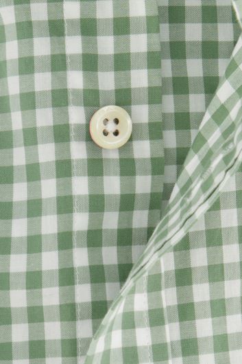 Gant overhemd groen wit geruit button-down