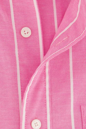 Roze overhemd Gant katoen