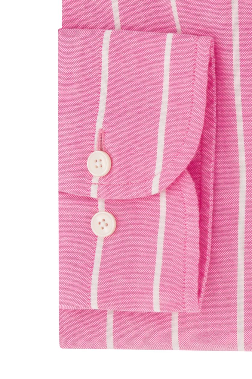 Gant casual overhemd normale fit roze gestreept katoen