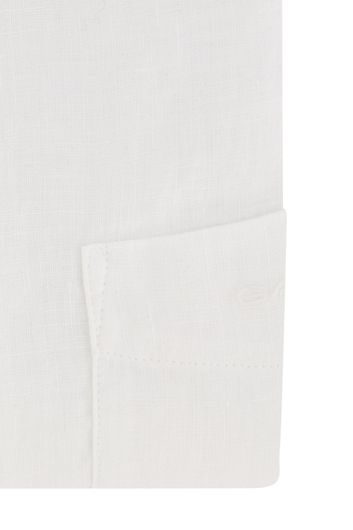 Gant casual overhemd normale fit wit effen linnen