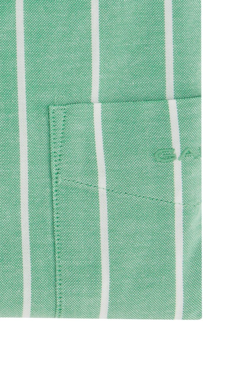 Gant overhemd button-down groen gestreept regular fit