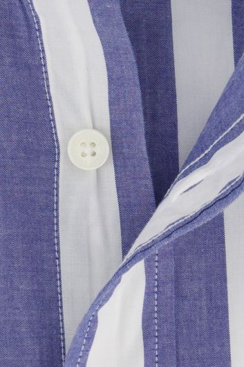 Gant overhemd gestreept blauw wit