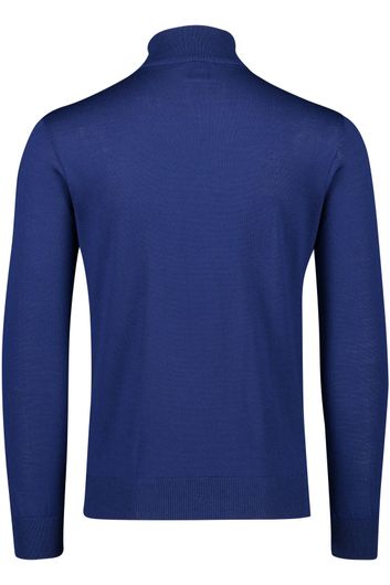 Paul & Shark sweater opstaande kraag donkerblauw Vigin wol