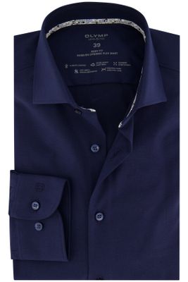 Olymp Olymp business overhemd extra slim fit donkerblauw effen katoen
